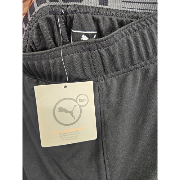 Puma Mens Athletic Training Shorts Size Large Athletic Black Running GYM NWT - Picture 3 of 4
